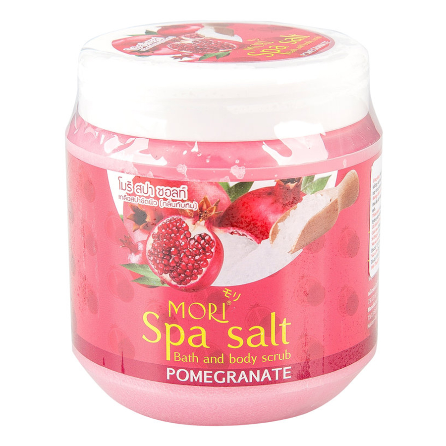 Muối Tắm Spa Mori Quả Lựu Mori Spa Salt - Pomegranate (700ml)