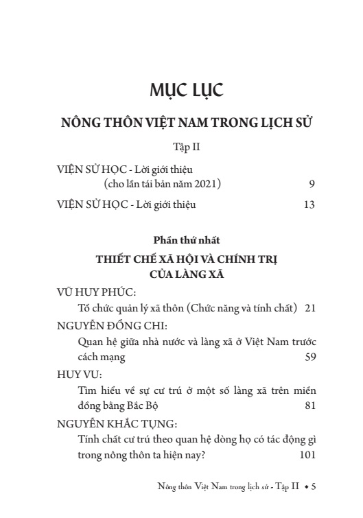Combo 2 tập: Nông Thôn Việt Nam Trong Lịch Sử