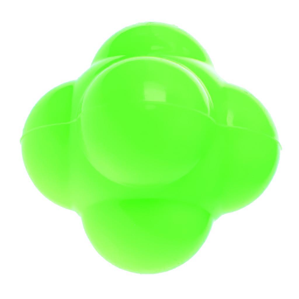 Six-Sided High-Bounce Reaction Ball, for Multi Sports Speed Agility Training Tool - Soft Toughness &amp; Premium - 3 Colors for Selectable