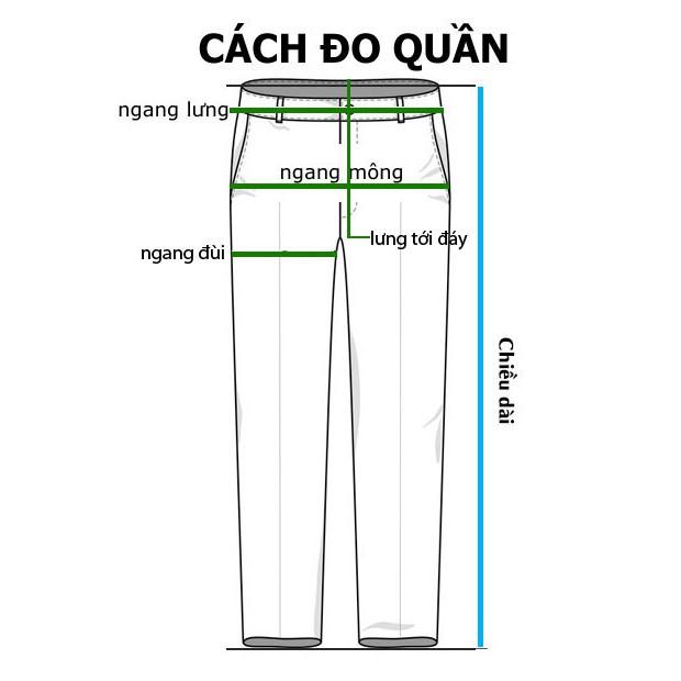 Quần dài nam từ 40-70kg thun co giãn in logo - QN10