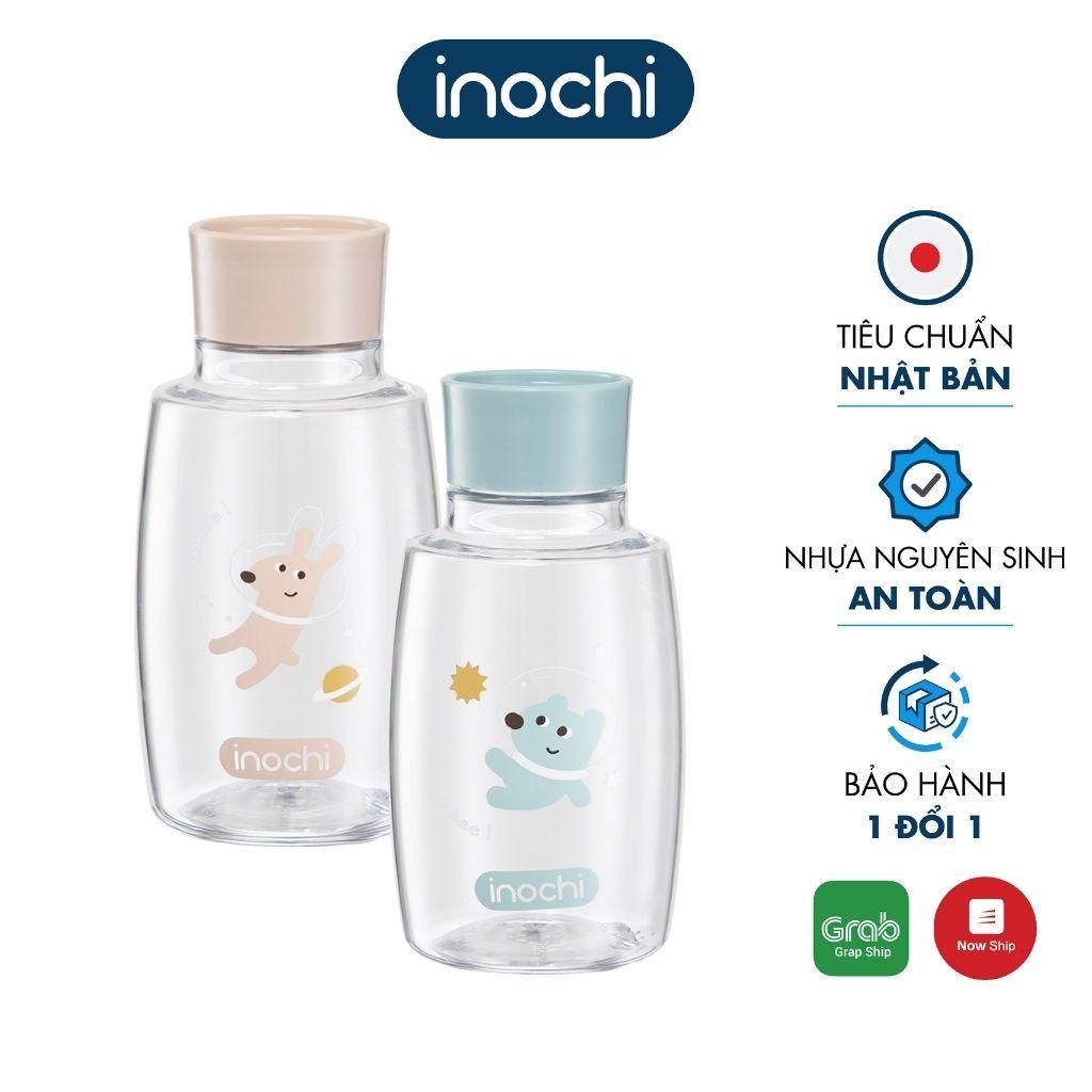 Bình Nước Cho Bé Goki Planet INOCHI Màu Sắc Sinh Động Chất Liệu Nhựa Cao Cấp, An Toàn Cho Sức Khoẻ 350ml