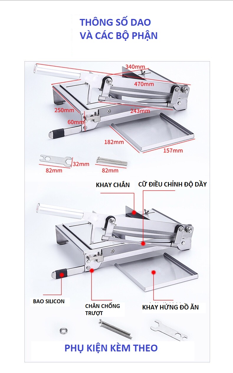 Máy cắt thịt đông lạnh, cắt xương, cắt gà, vịt đa năng cao cấp bản đặc biệt cầm tay