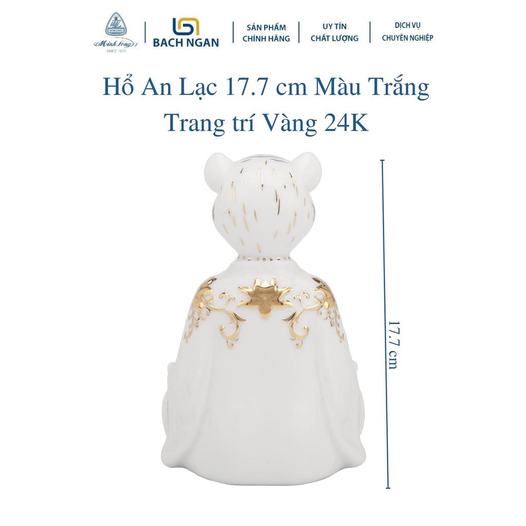 Tượng Hổ An Lạc Minh Long 17.7 cm Trang trí Vàng 24K Nhiều Màu dùng trang trí nhà cửa, nội thất, tặng quà tết