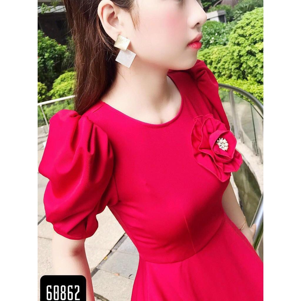 ĐẦM XÒE DỰ TIỆC KÈM HOA ĐÍNH NGỌC DỄ THƯƠNG