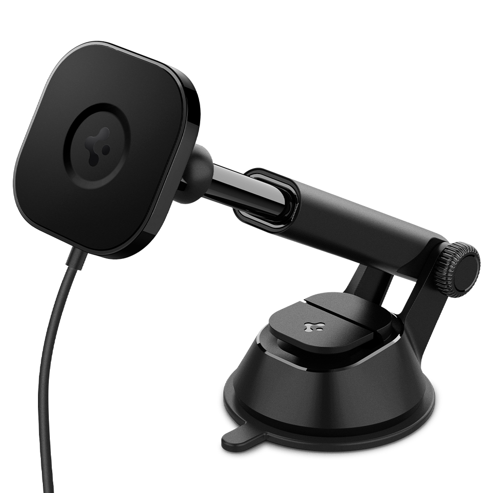 Sạc Mag Xe Hơi Spigen OneTap Pro Wireless Magnetic Car Charger Dashboard - Hàng Chính Hãng