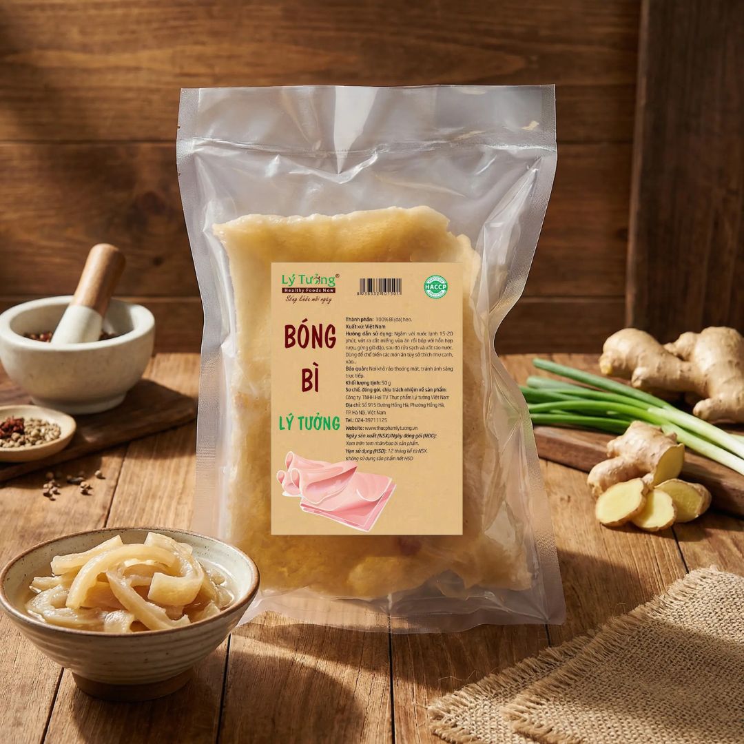Bóng Bì 50g - Thực phẩm Lý Tưởng - Hàng Heo Sạch Loại 1 - Nở Giòn, Không Hôi Dầu