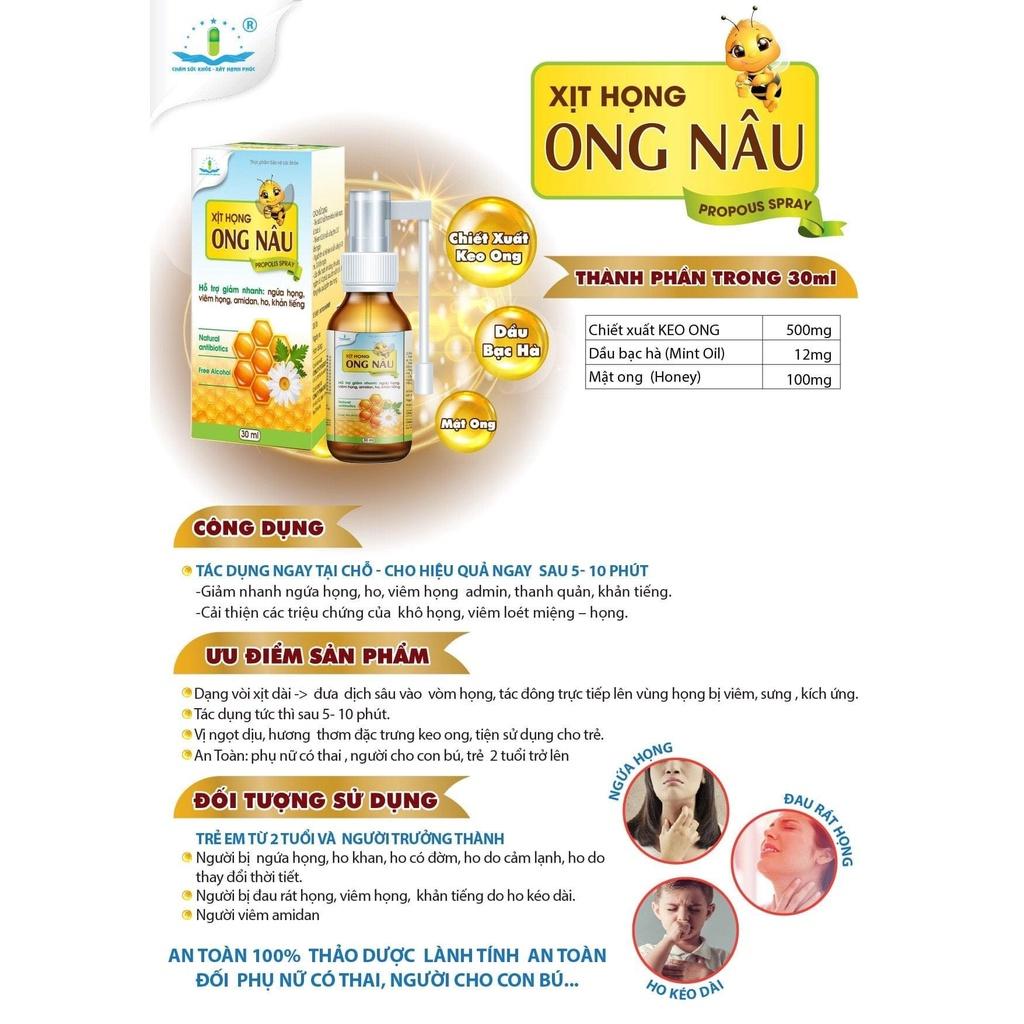 Xịt Họng Ong Nâu - Tâm Dược