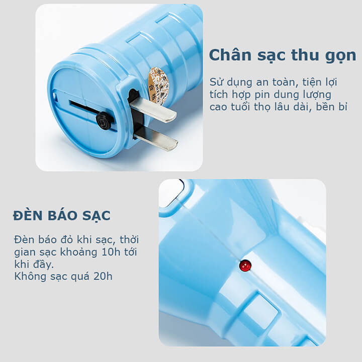 Đèn pin cầm tay siêu sáng 2 chế độ, pin trâu, đèn pin Led cầm tay chiếu xa cho gia đình - SS6108
