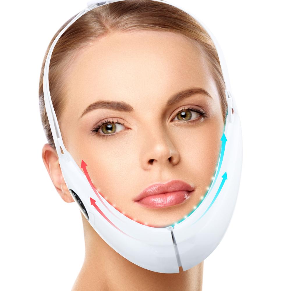 EMS Căng Da Mặt Thiết Bị Đèn LED Photon Trị Liệu Mặt Giảm Béo Rung Máy Massage Đôi Cằm V Dòng Nâng Dây Tế Bào Chết Hàm Thiết Bị