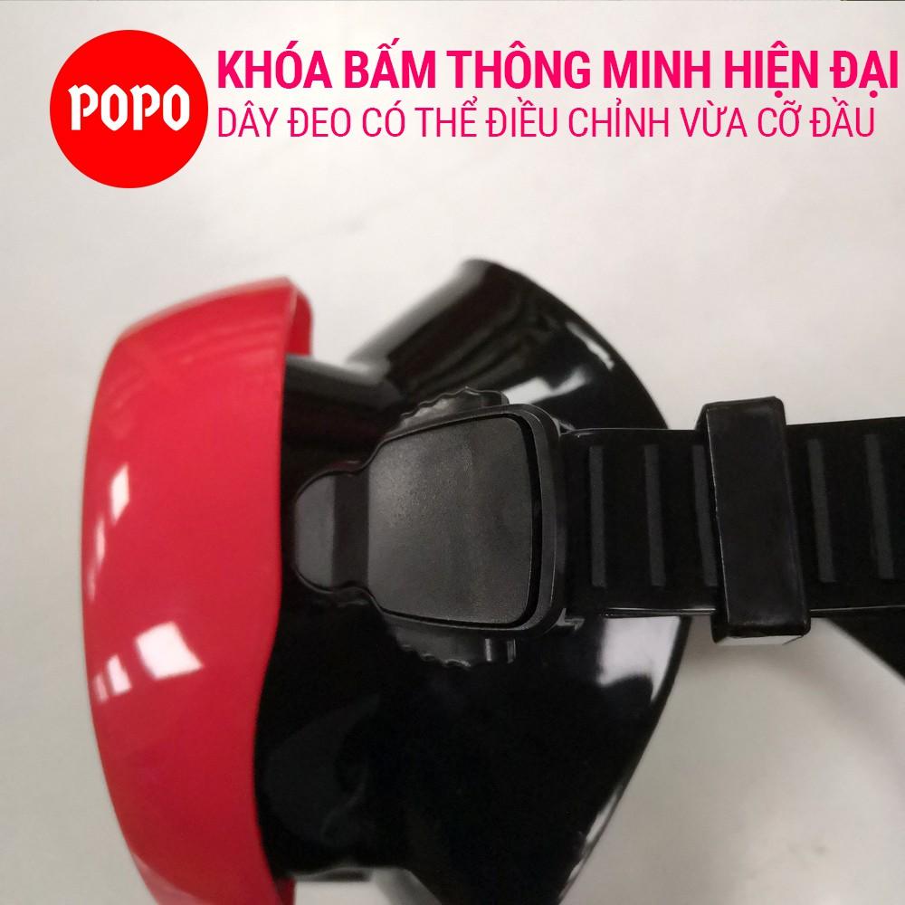 Kính lặn ống thở lặn biển POPO với mắt kiếng lặn cường lưc, cản tia UV