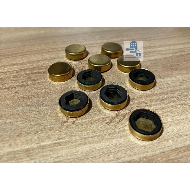 Nắp chụp inox 304 màu vàng GOLD chụp đầu vít lục giác 13mm