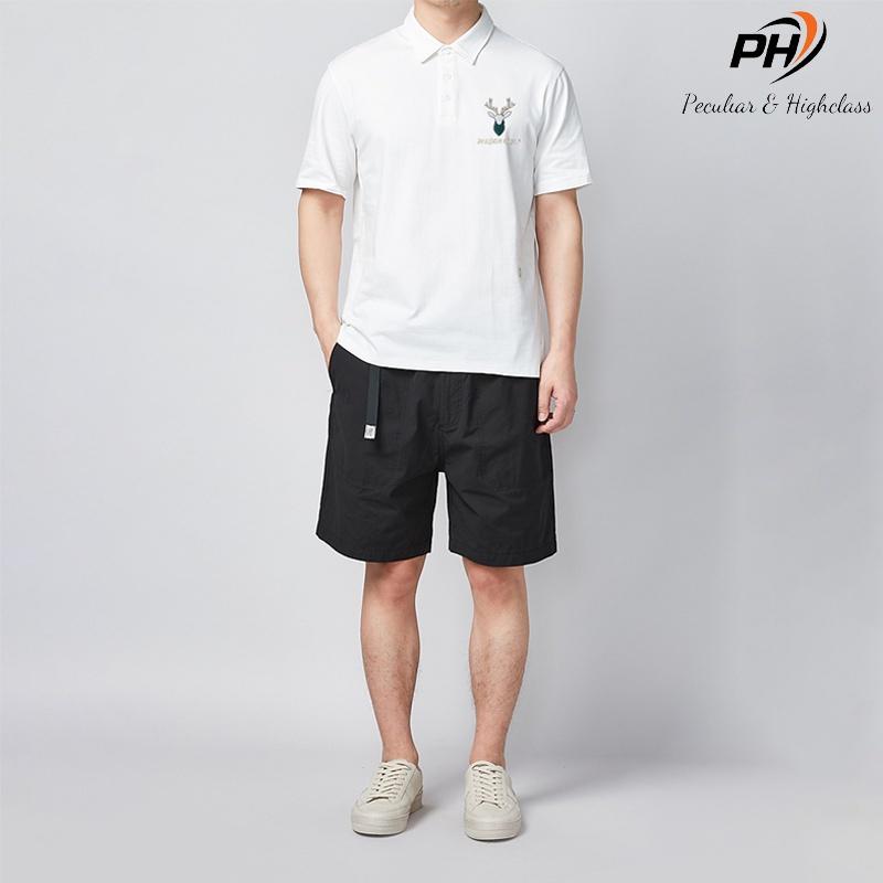 Áo Polo Nam thêu đầu hươu ,chất cotton cá sấu dày dặn mặc thoáng mát, full size phân phối độc quyền-PHSHOP204