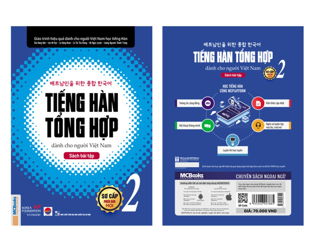 Bài Tập Tiếng Hàn Tổng Hợp Dành Cho Người Việt Nam Sơ Cấp 2 - Có Giải Đáp Chi Tiết - Bản Quyền