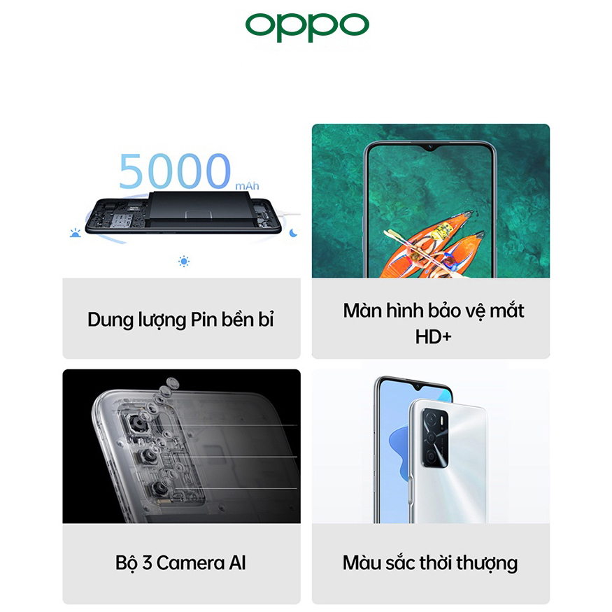 Điện Thoại Oppo A16 (4GB/64G) - Hàng Chính Hãng