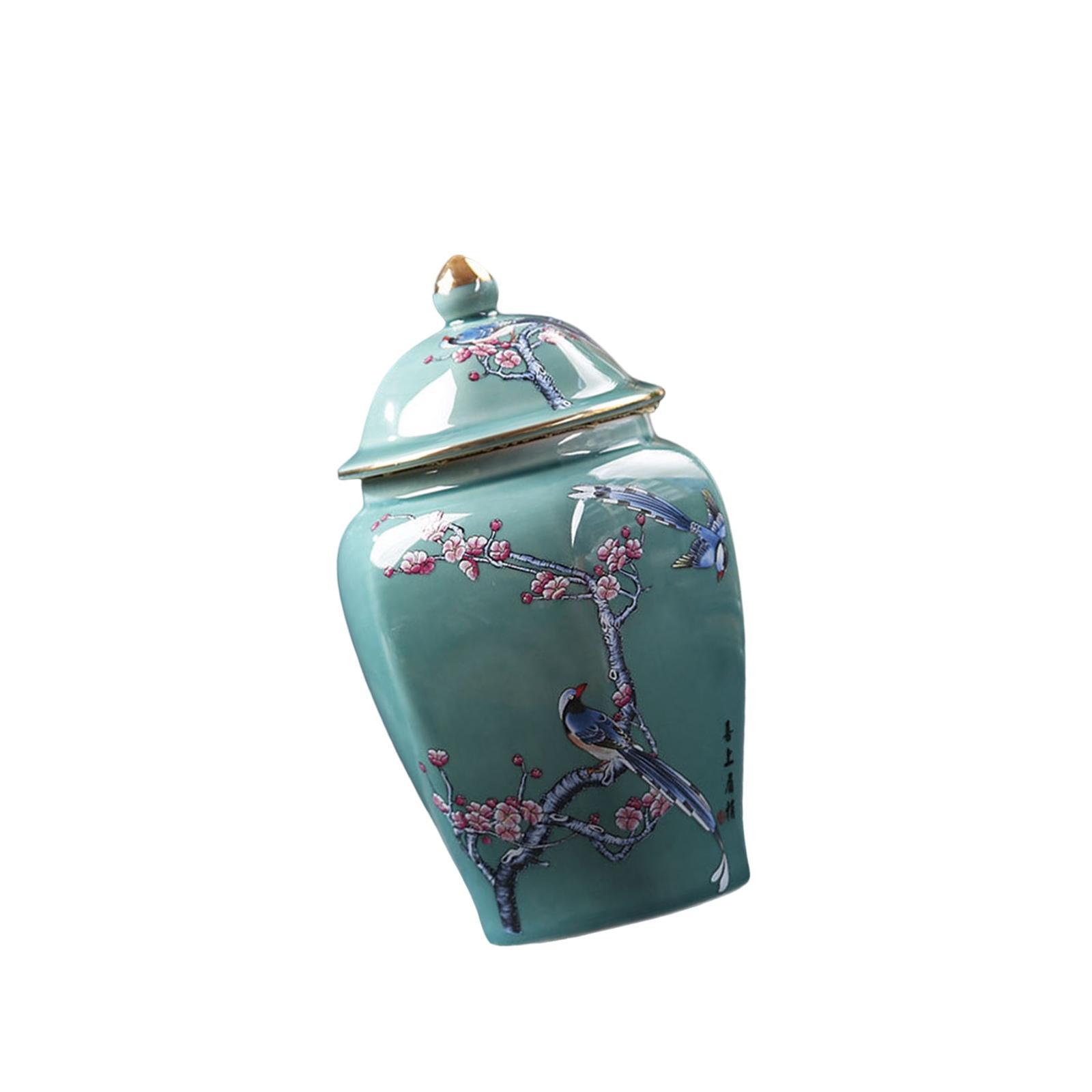 Modern Flower Vase Tea Tin Display Candy Jar Ceramic Ginger Jar