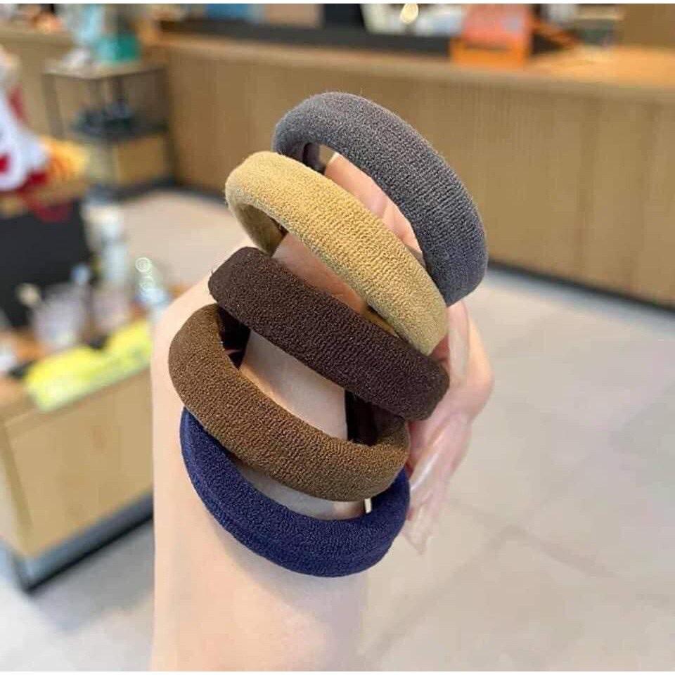 Sét 20 chun buộc tóc nhiều màu sắc - dây buộc tóc ống cho nữ