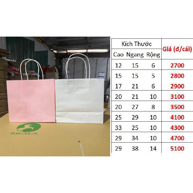 10 TÚI 20X21X10cm GIẤY KRAP NHẬT cao 20 ngang 21 hông 10 cm set 10 chiếc