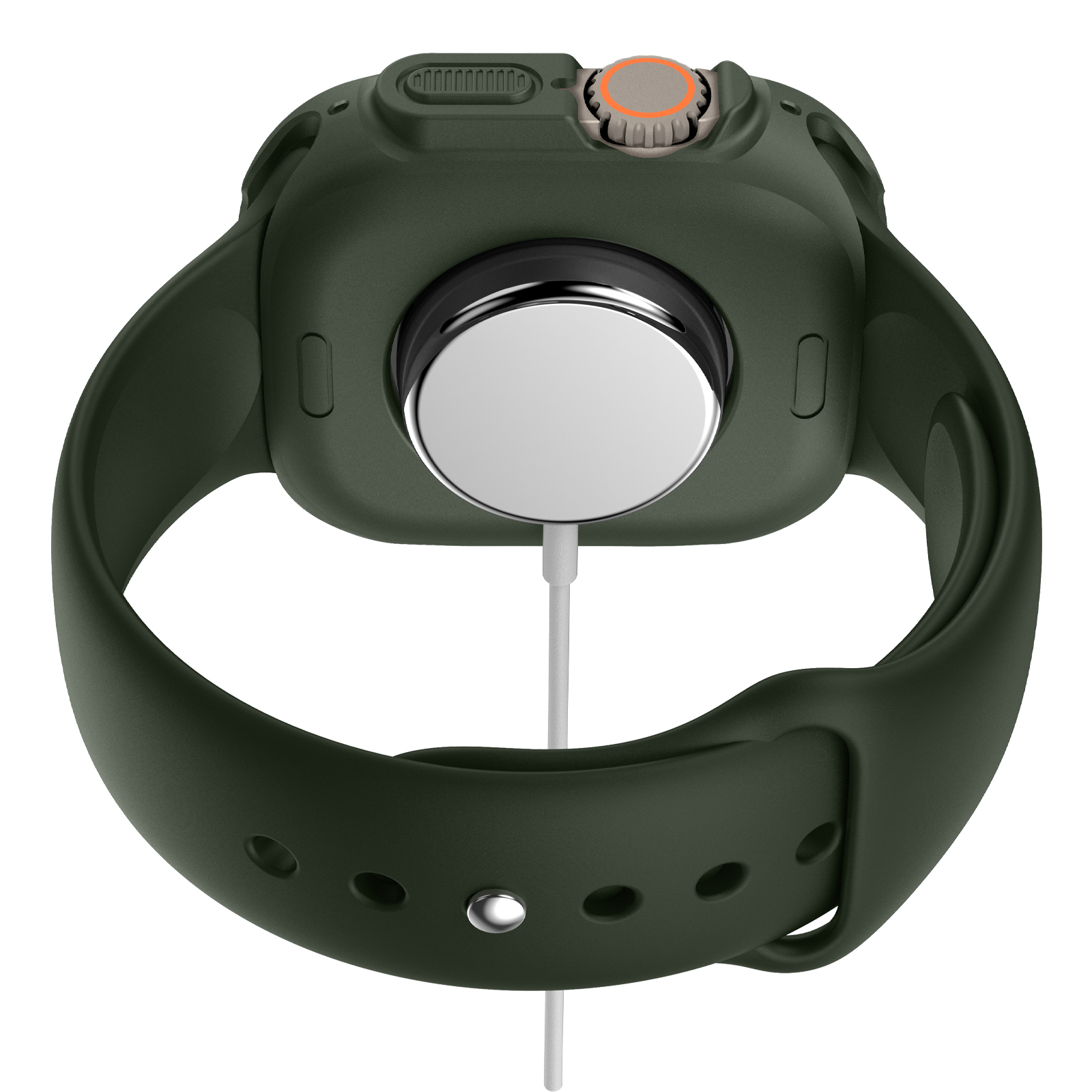 Ốp Case TPU Slim Carbon cho Apple Watch Ultra / Apple Watch Ultra 2 49mm - Hàng Chính Hãng
