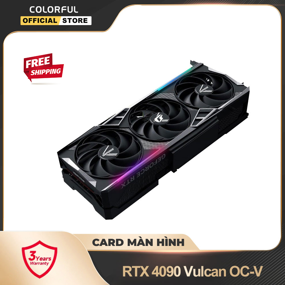 Card màn hình Colorful iGame GeForce RTX 4090 24GB Vulcan OC-V - Hàng chính hãng