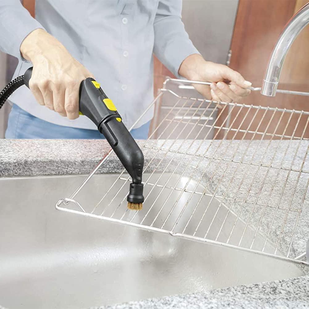 Bàn chải tròn và máy làm sạch hơi nước, 5 gói vòi phun nylon Phụ kiện thay thế máy làm sạch hơi nước tròn mạnh mẽ - Bàn chải tròn