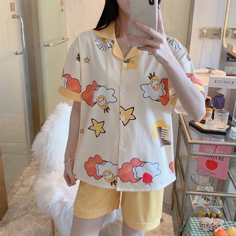 Pijama Nữ - Bộ Mặc Nhà, Mặc Ngủ Tay Cộc Quần Ngắn Họa Tiết Hoạt Hình CCCP17