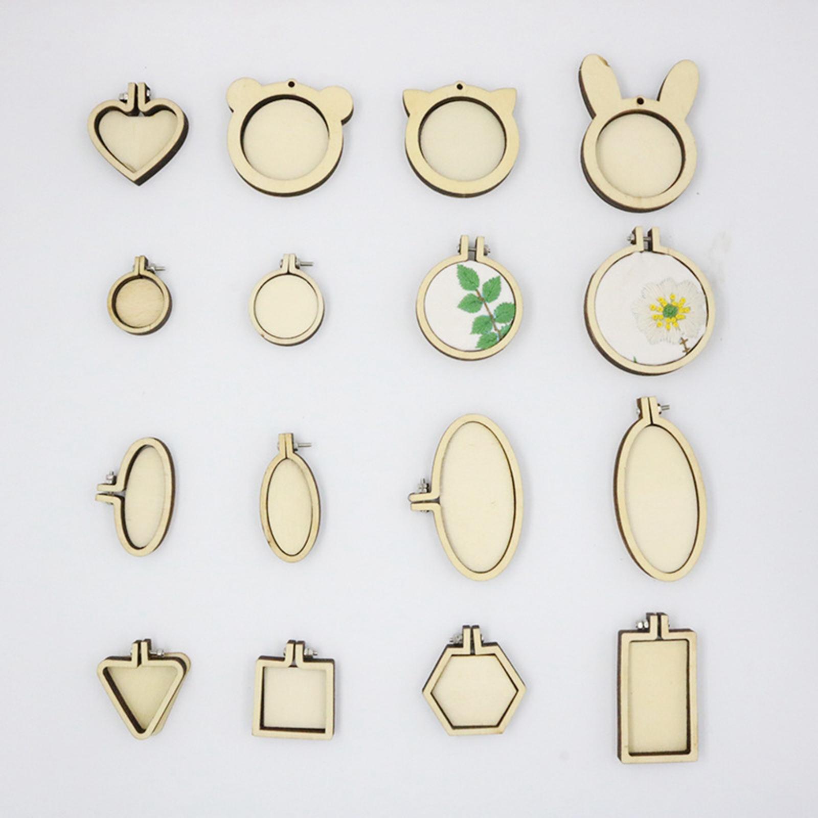 Exquisite Mini Embroidery Hoop Pendant Crossing Stitch Frame Necklace Favors