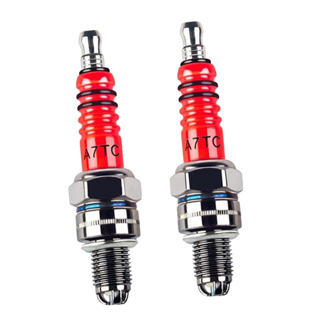 2x2x A7TC Motorcycle Spark Plug for 50cc 70cc 90cc 110cc 125cc ATV
