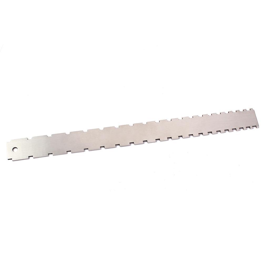 Stainless Steel Guitar Neck Notched Straight Edge Luthiers Tool Accessories for