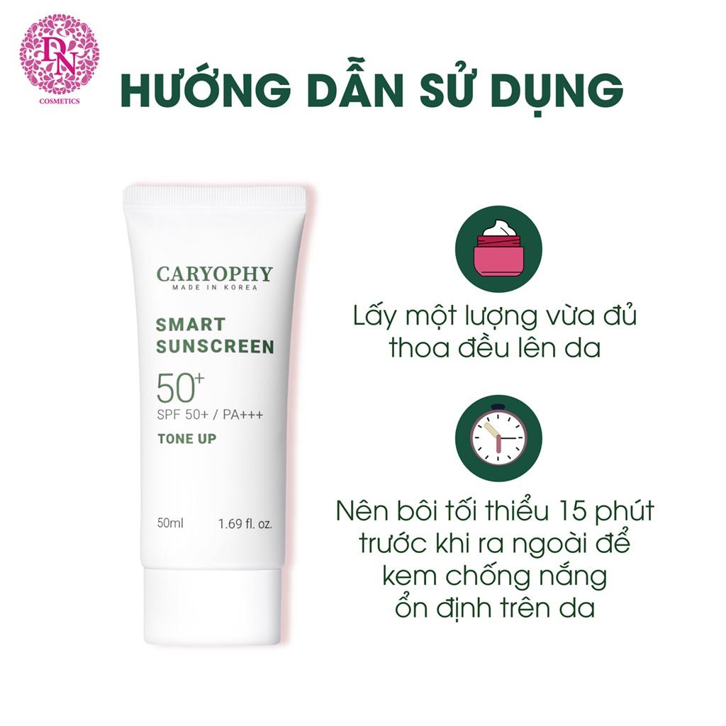 Kem Chống Nắng Nâng Tone Ngừa Mụn Caryophy Smart Sunscreen SPF 50 Tone Up 50ml