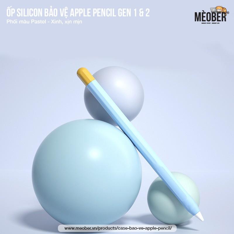 Case bảo vệ dành cho Apple Pencil thế hệ 1 và 2, chất liệu silicon cao cấp, ốp cover Apple Pencil Pastel
