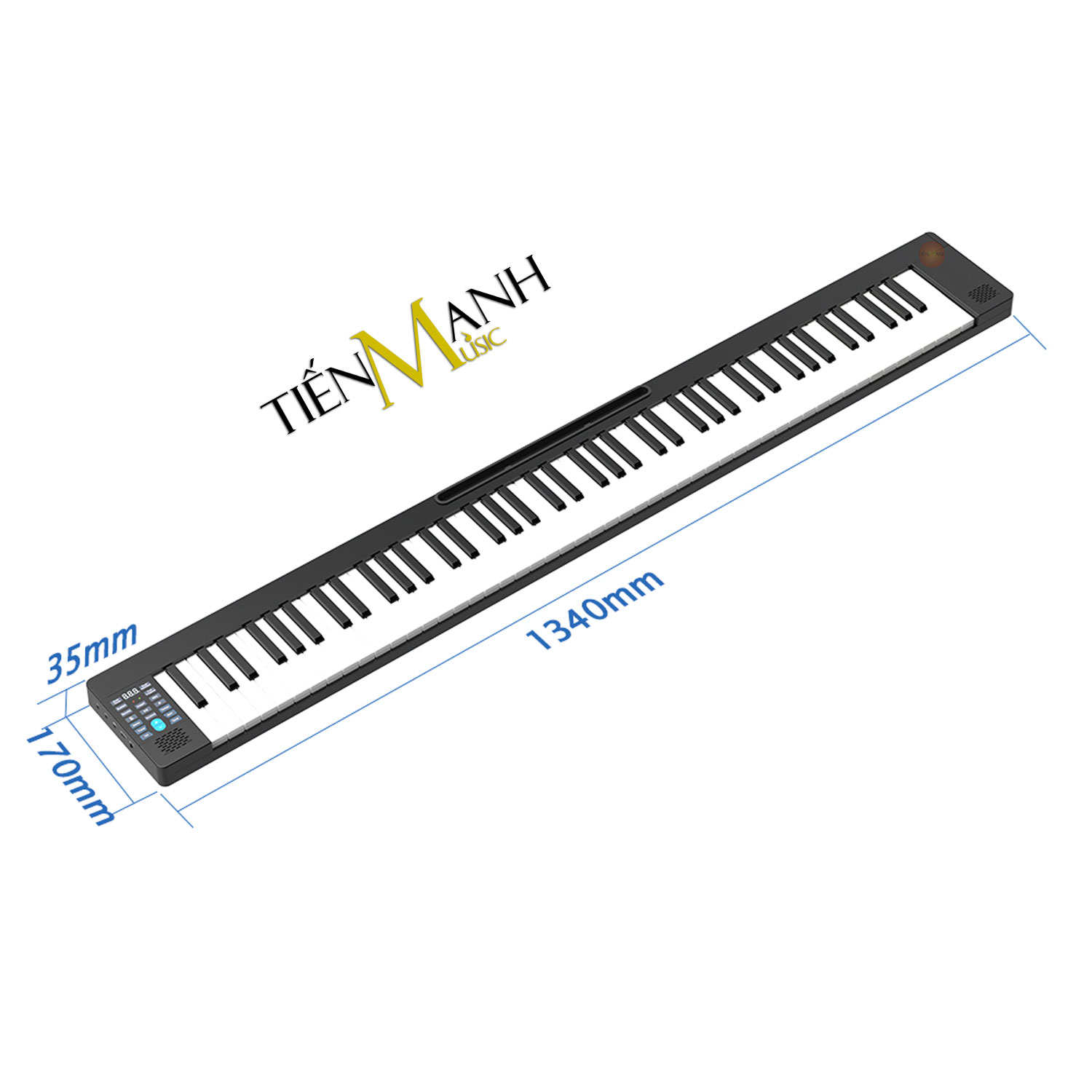 Đàn Piano Điện Konix PJ88Z - 88 Phím cảm ứng lực Midi Keyboard Controllers PJ88 Hàng Chính Hãng - Kèm Móng Gẩy DreamMaker