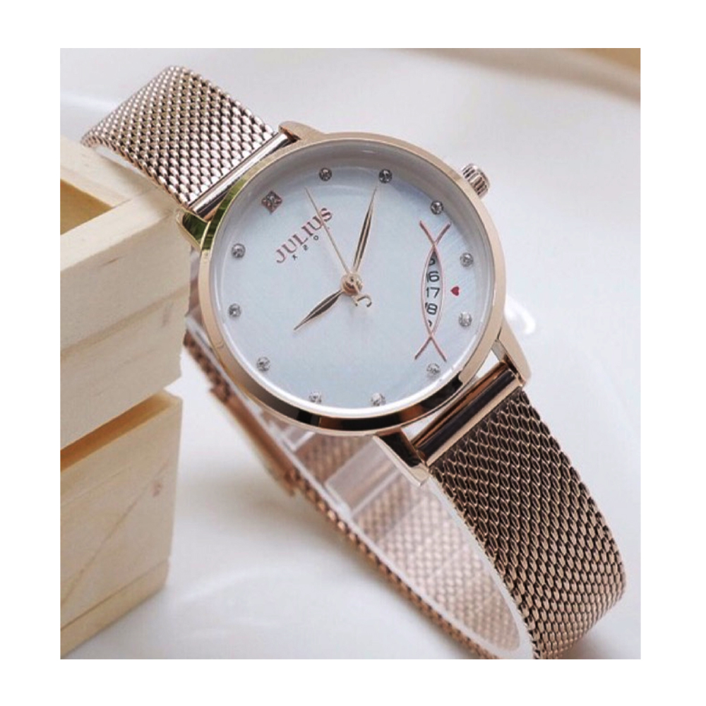 Đồng hồ Julius Hàn Quốc JA-1179 size 28mm có lịch ngày