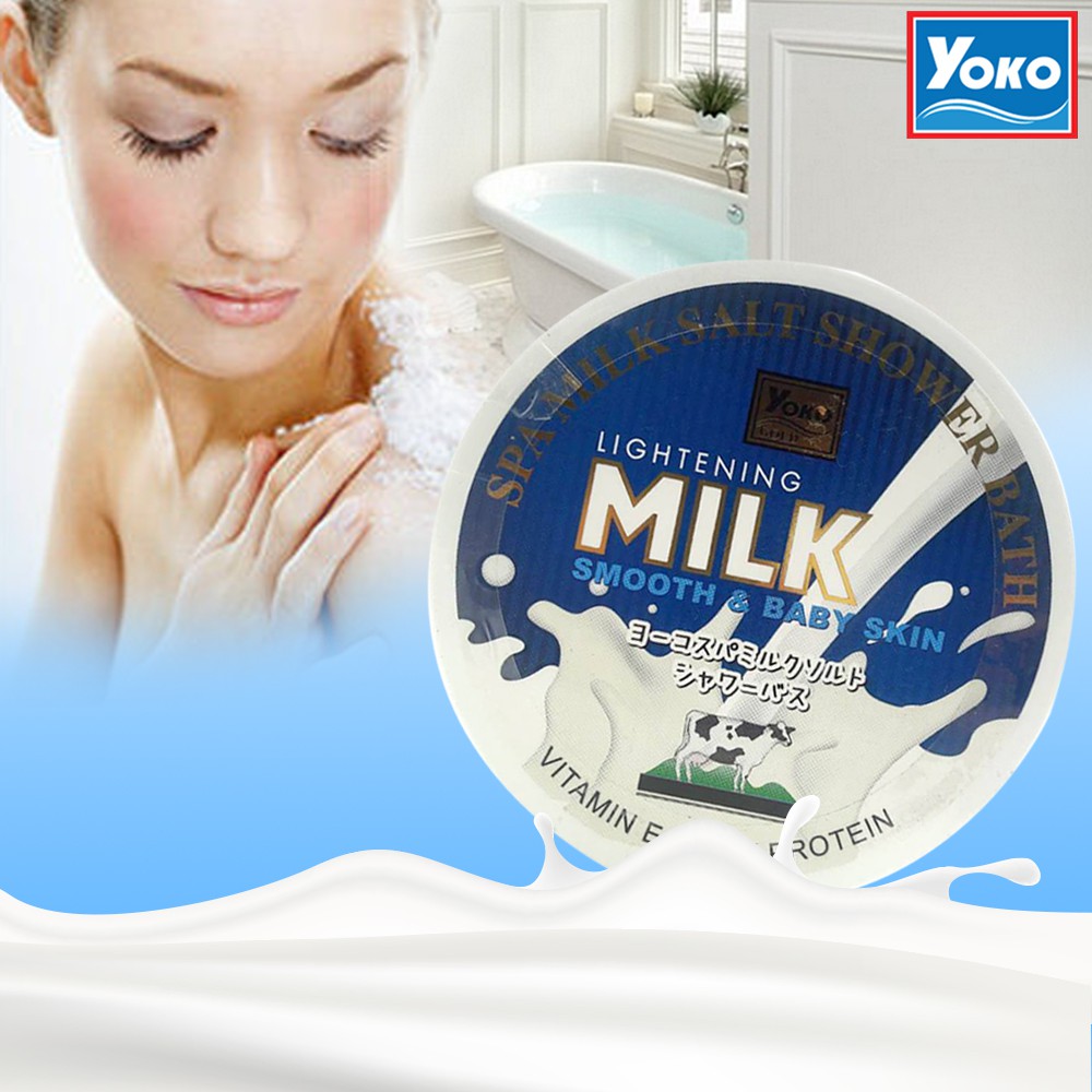 Muối tắm tẩy da chết cao cấp Sữa bò Yoko Thái lan Gold Spa Milk Salt (380g/hộp)