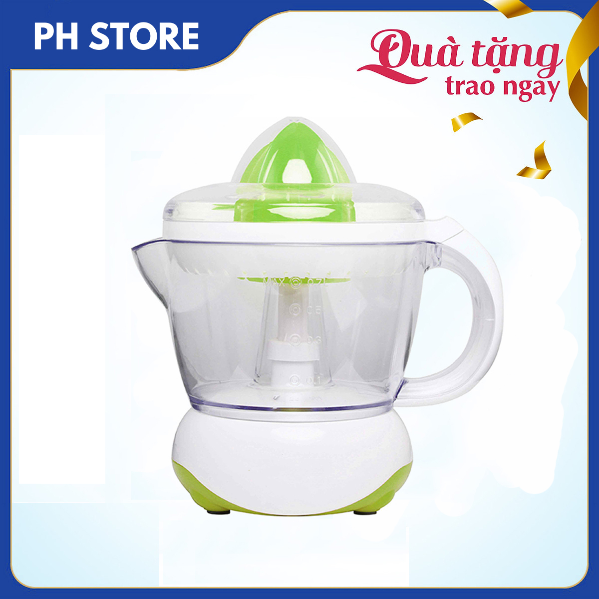 Máy Vắt Cam Tự Động, Dung Tích 700ml, Công Suất 40W, Thân Máy Bằng Nhựa Cao Cấp, Độ Bền Cao, Có Khay Ngăn Hột, Lược Xác, Dễ Dàng Tháo Lắp Vệ Sinh