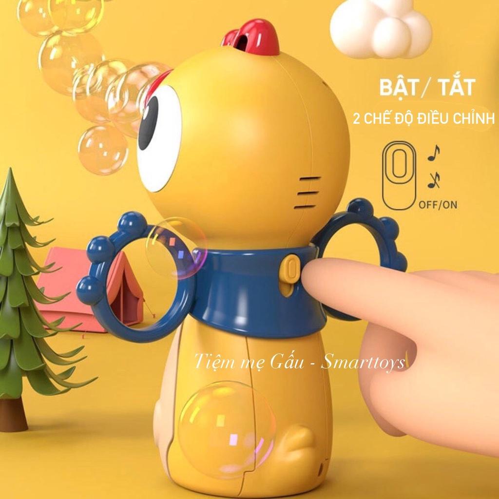 ĐỒ CHƠI MÁY THỔI BONG BÓNG TỰ ĐỘNG CUTE BUBBLE MACHINE CỰC DỄ THƯƠNG CÓ NHẠC, ĐÈN CHO BÉ KHÁM PHÁ