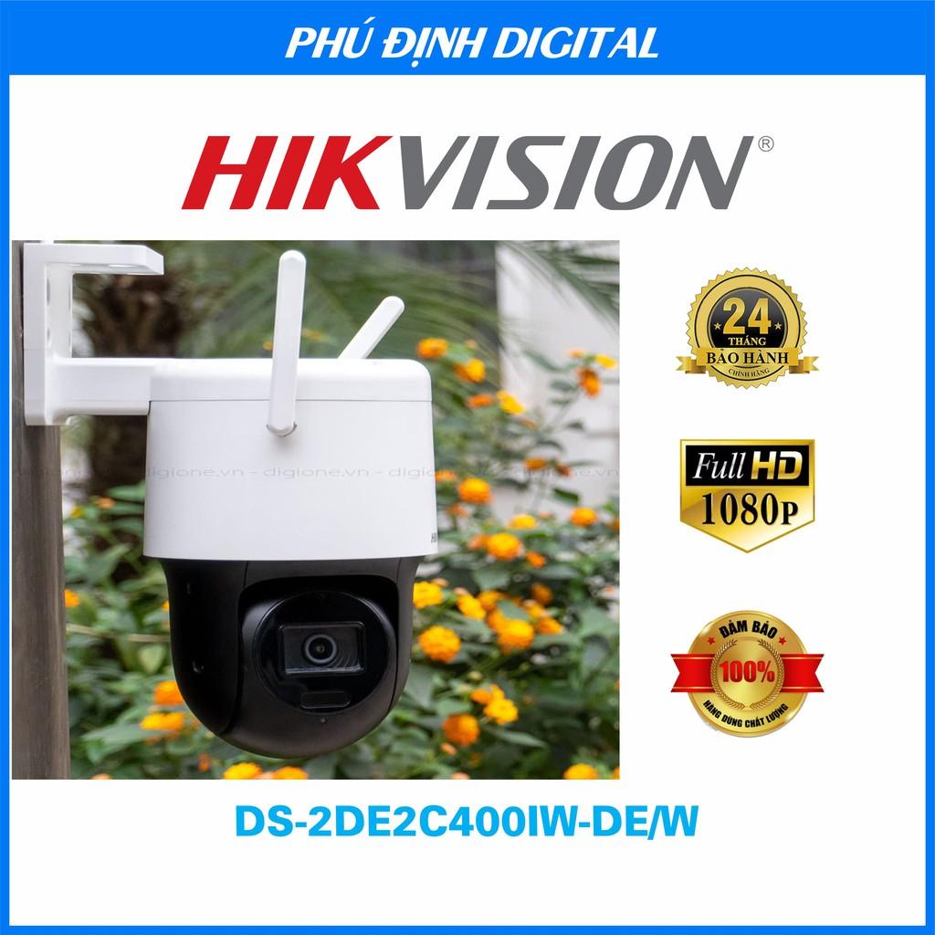 Camera IP Quay quét mini 4Mp Hikvision kèm mic thu âm mã DS-2DE2C400IW-DE/W - Hàng Chính Hãng