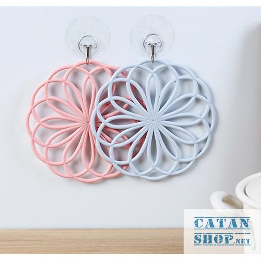 Tấm lót nồi, Miếng lót nồi chống nóng, đồ lót nồi cơm vòng tròn hình hoa xinh xắn GD178-LNTron-5