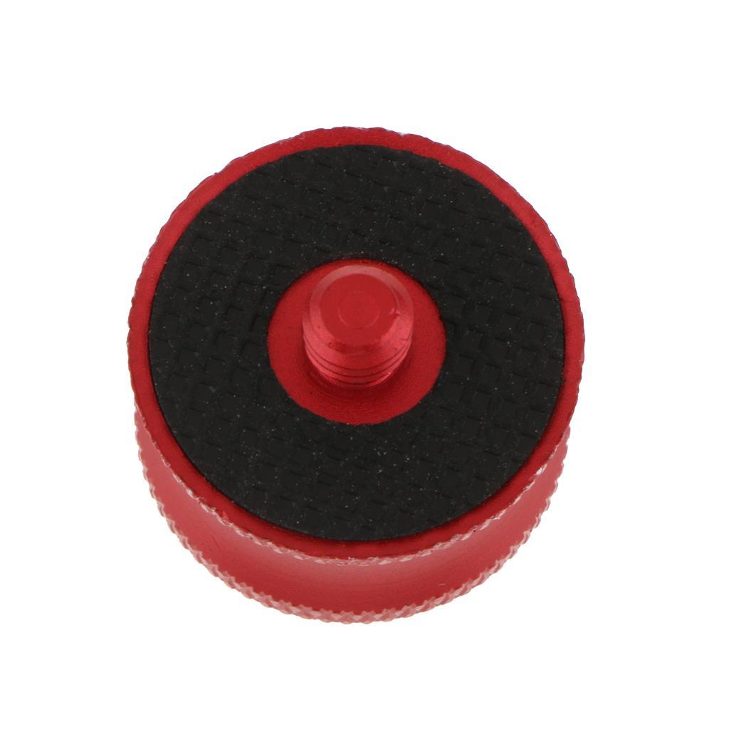 1/4 to 3/8inch Male Screw to Female Adapter   Converter for Tripod Red