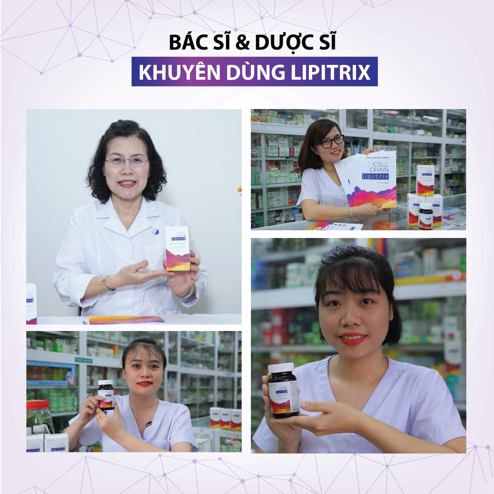 Viên uống Cellchain Lipitrix - Hỗ Trợ Giảm Cholesteron trong máu Hộp 90 viên