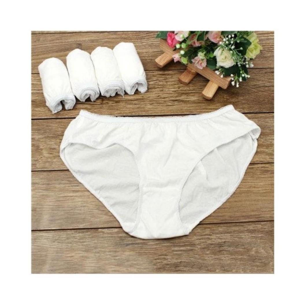Quần lót giấy cotton QT, quần lót dùng 1 lần cho mẹ bầu, quần lót cotton dùng sau sinh