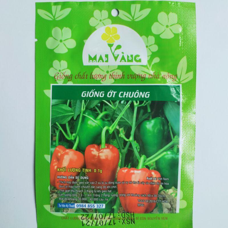 Hạt giống Ớt chuông đỏ , đóng gói 0.5gr
