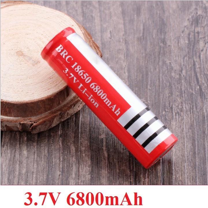 1 viên Pin Sạc 18650 đỏ loại tốt 3.7v dùng cho quạt mini, máy nghe pháp.