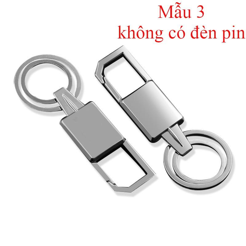 Móc khóa kim loại có đèn pin dùng gắn chìa khóa xe máy, xe hơi, giá trên là 1 cái