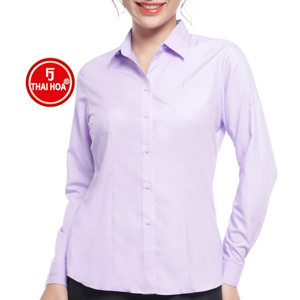 Áo sơ mi thời trang Thái Hòa 047-08-01 vải cotton thoáng mát đa dạng màu sắc