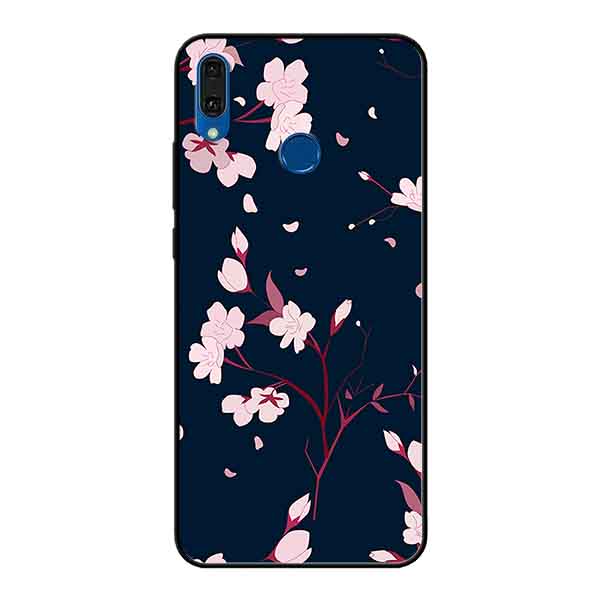 Ốp Lưng in cho Huawei Y9 2019 Mẫu Hoa Đào - Hàng Chính Hãng
