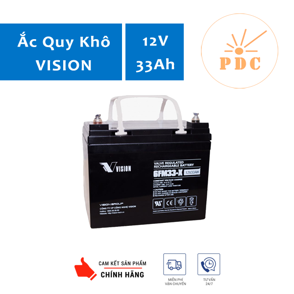 Ắc quy Vision 6FM33-X 12V 33Ah