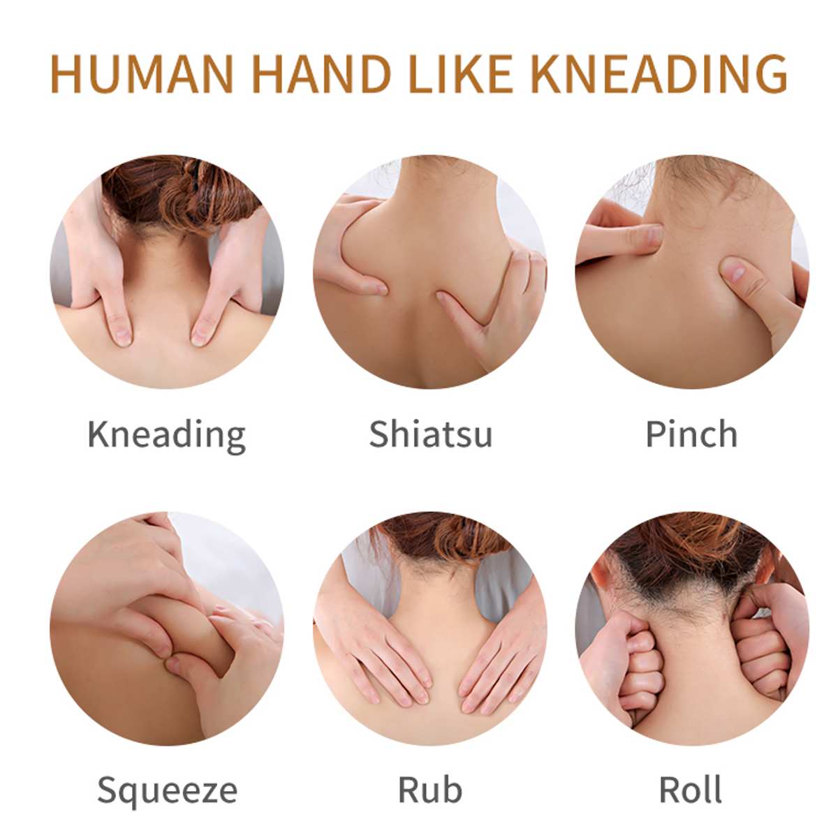 Gối massage ô tô cao cấp , thư giãn chống mỏi lưng dễ chịu phục hồi sức khỏe AM-509