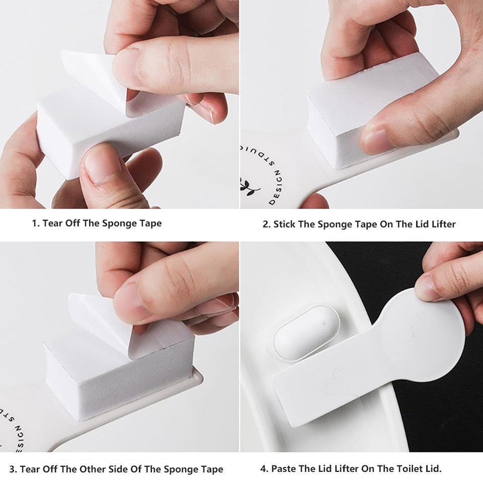 Set 2 vỏ bọc nắp bồn cầu chống bẩn tiện dụng cho nhà tắm