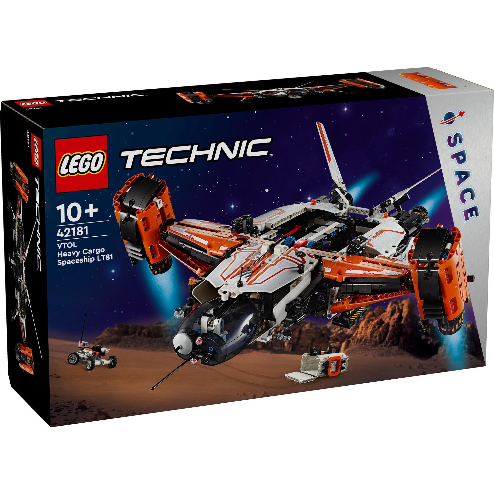 LEGO TECHNIC 42181 Đồ chơi lắp ráp Tàu vũ trụ chở hàng VTOL LT81 (1365 Chi Tiết)
