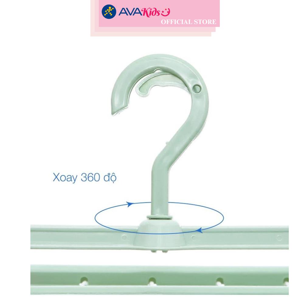 Móc chùm nhựa vuông TOP KIDS AC 32 kẹp - Màu ngẫu nhiên